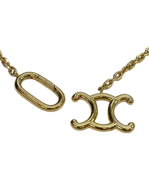 CELINE（セリーヌ）CELINE (セリーヌ) ネックレス トリオンフ・ロック ゴールドカラーの古着・服飾アイテム