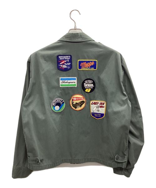 Blauer（ブラウアー）Blauer (ブラウアー) アングラーワッペン 撥水スイングトップ 70s カーキ サイズ:44XLの古着・服飾アイテム