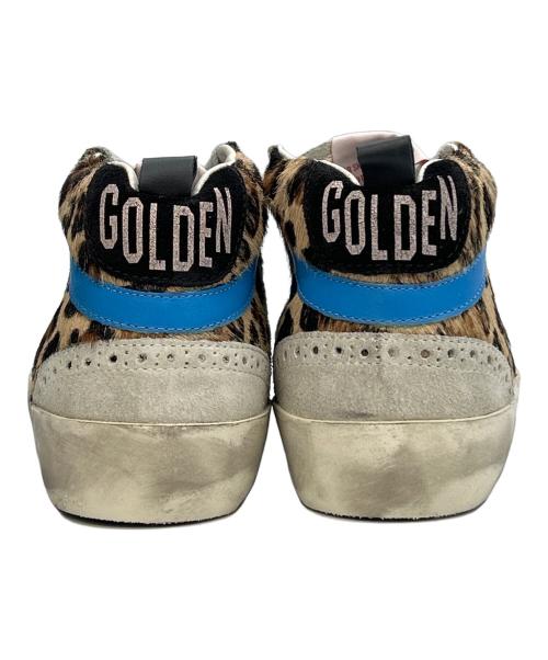 GOLDEN GOOSE（ゴールデングース）GOLDEN GOOSE (ゴールデングース) MIDSTAR レオパード ハラコ GGDB  ダメージ加工 ブラウン×ホワイト サイズ:36の古着・服飾アイテム
