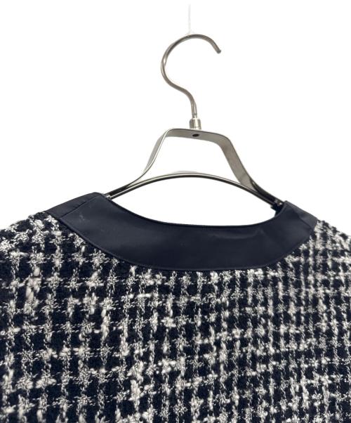 m's braque（エムズブラック）m's braque (エムズブラック) ツイードジャケット ブラック×ホワイト サイズ:MLの古着・服飾アイテム