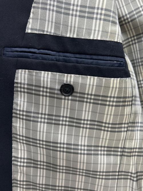 BURBERRY BLACK LABEL（バーバリーブラックレーベル）BURBERRY BLACK LABEL (バーバリーブラックレーベル) 2Bジャケット ブラック サイズ:Mの古着・服飾アイテム