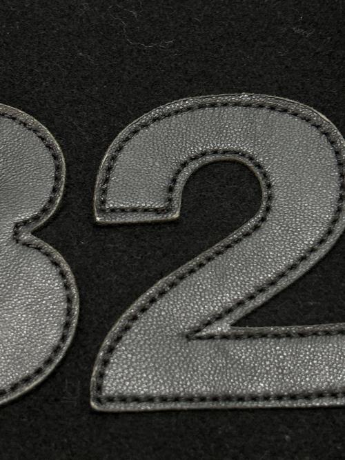 032c（ゼロスリーツーシー）032c (ゼロスリーツーシー) スタジャン ブラック サイズ:Mの古着・服飾アイテム