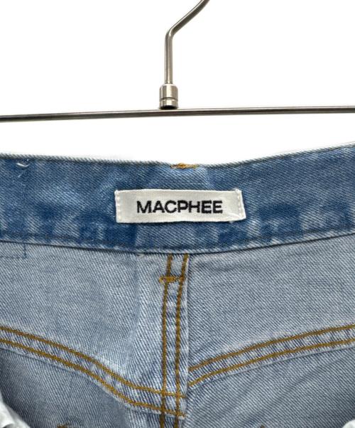 MACPHEE（マカフィー）MACPHEE (マカフィー) パールデニムコクーンテーパードパンツ インディゴ サイズ:36の古着・服飾アイテム