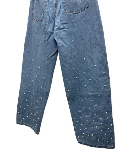 MACPHEE（マカフィー）MACPHEE (マカフィー) パールデニムコクーンテーパードパンツ インディゴ サイズ:36の古着・服飾アイテム