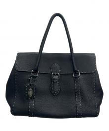 FENDI（フェンディ）の古着「ハンドバッグ セレリア ミニリンダ」｜ブラック