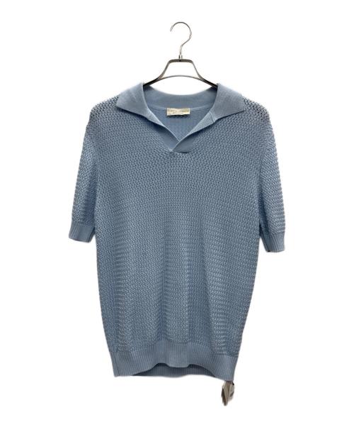 FILIPPO DE LAURENTIIS（フィリッポ・デ・ローレンティス）FILIPPO DE LAURENTIIS (フィリッポ・デ・ローレンティス) POLO SKIPPER MC スカイブルー サイズ:50の古着・服飾アイテム