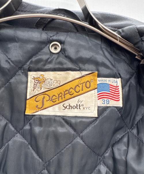 Schott（ショット）Schott (ショット) PERFECTO ジャケット ブラック サイズ:38の古着・服飾アイテム