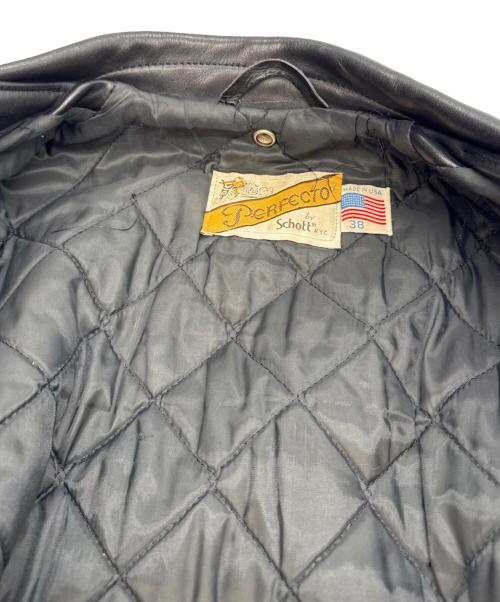 Schott（ショット）Schott (ショット) PERFECTO ジャケット ブラック サイズ:38の古着・服飾アイテム