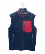 Patagoniaパタゴニア）の古着「クラシックレトロXベスト」｜ネイビー×レッド