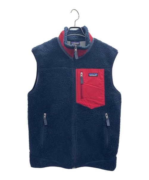 Patagonia（パタゴニア）Patagonia (パタゴニア) クラシックレトロXベスト ネイビー×レッド サイズ:Mの古着・服飾アイテム