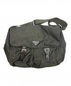 PRADAプラダ）の古着「メッセンジャーバッグ」｜カーキ