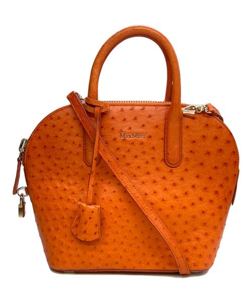 MaxMara（マックスマーラ）MaxMara (マックスマーラ) 2WAYバッグ ブラウンの古着・服飾アイテム