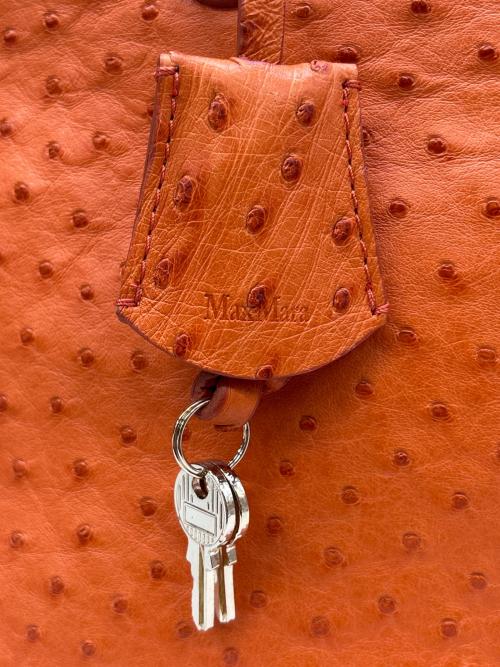 MaxMara（マックスマーラ）MaxMara (マックスマーラ) 2WAYバッグ ブラウンの古着・服飾アイテム