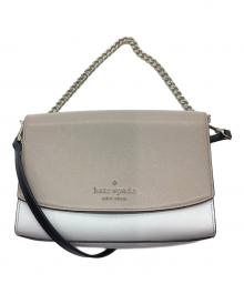 Kate Spade（ケイトスペード）の古着「2WAYショルダーバッグ」｜ホワイト×ベージュ