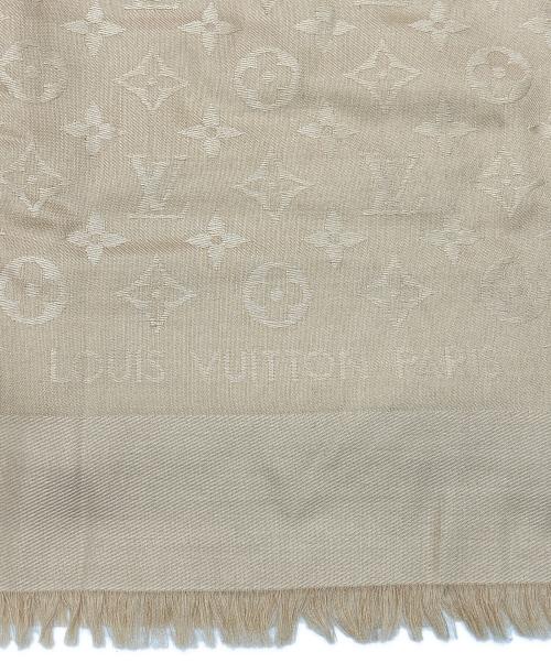 LOUIS VUITTON（ルイ ヴィトン）LOUIS VUITTON (ルイ ヴィトン) 大判ストール ベージュの古着・服飾アイテム