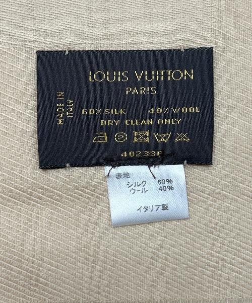 LOUIS VUITTON（ルイ ヴィトン）LOUIS VUITTON (ルイ ヴィトン) 大判ストール ベージュの古着・服飾アイテム