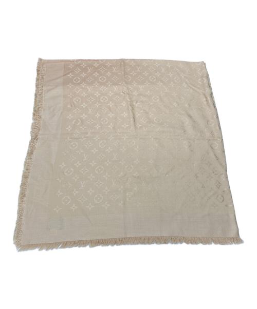 LOUIS VUITTON（ルイ ヴィトン）LOUIS VUITTON (ルイ ヴィトン) 大判ストール ベージュの古着・服飾アイテム