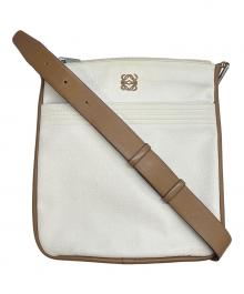 LOEWE（ロエベ）の古着「ショルダーバッグ」｜ホワイト×ブラウン