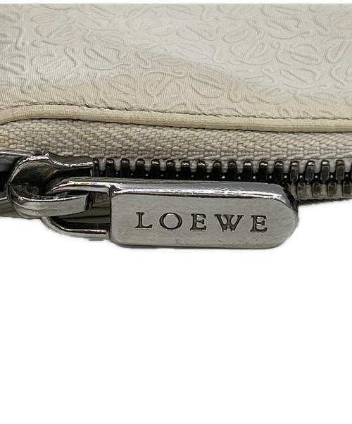 LOEWE（ロエベ）LOEWE (ロエベ) ショルダーバッグ ホワイト×ブラウンの古着・服飾アイテム