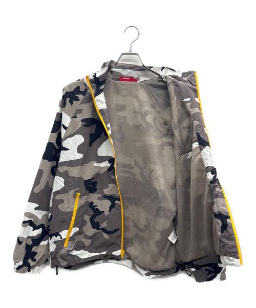 SUPREME（シュプリーム）SUPREME (シュプリーム) Contrast Zip Track Jacket グレー×ホワイト サイズ:Mの古着・服飾アイテム