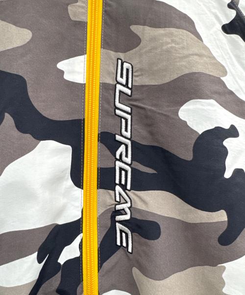 SUPREME（シュプリーム）SUPREME (シュプリーム) Contrast Zip Track Jacket グレー×ホワイト サイズ:Mの古着・服飾アイテム