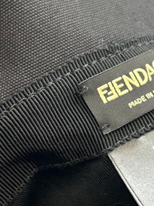 FENDI（フェンディ）FENDI (フェンディ) VERSACE (ヴェルサーチェ) バケットハット fendace フェンダーチェ ブラック サイズ:Mの古着・服飾アイテム