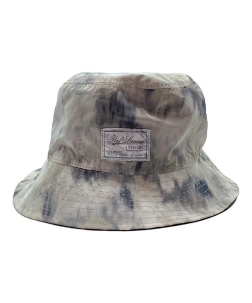 RAF SIMONS（ラフシモンズ）RAF SIMONS (ラフシモンズ) リバーシブルバケットハット ブラック×ベージュ サイズ:表記なしの古着・服飾アイテム