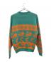 KEBOZ (ケボズ) ALL GOOD STORE (オールグッドストア) 厚手ニット グリーン×オレンジ サイズ:XL：10000円