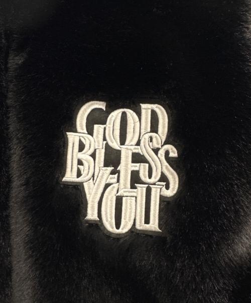 GOD BLESS YOU（ゴッド ブレス ユー）GOD BLESS YOU (ゴッド ブレス ユー) フェイクファージャケット ブラック サイズ:L 未使用品の古着・服飾アイテム
