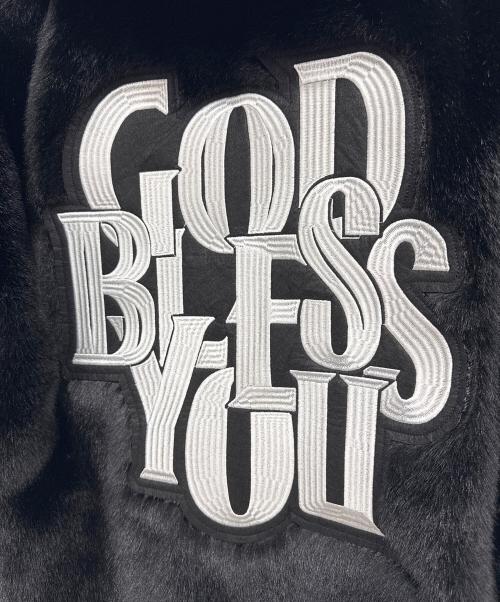 GOD BLESS YOU（ゴッド ブレス ユー）GOD BLESS YOU (ゴッド ブレス ユー) フェイクファージャケット ブラック サイズ:L 未使用品の古着・服飾アイテム