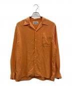 WACKO MARIAワコマリア）の古着「50'S OPEN COLLAR SHIRT」｜オレンジ