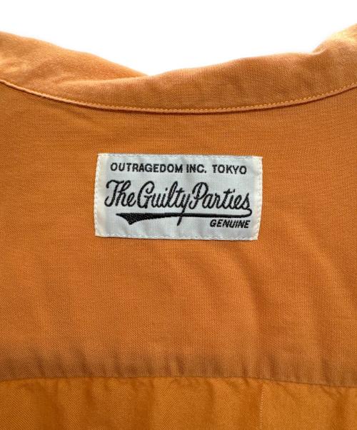 WACKO MARIA（ワコマリア）WACKO MARIA (ワコマリア) 50'S OPEN COLLAR SHIRT オレンジ サイズ:Lの古着・服飾アイテム
