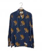 WACKO MARIAワコマリア）の古着「タイガーハワイアンシャツ」｜ネイビー