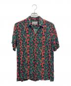 WACKO MARIAワコマリア）の古着「LEOPARD HAWAIIAN SHIRT」｜グリーン×レッド