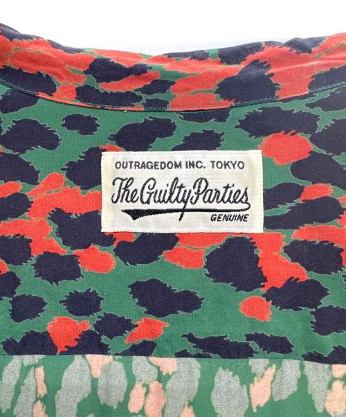 WACKO MARIA（ワコマリア）WACKO MARIA (ワコマリア) LEOPARD HAWAIIAN SHIRT グリーン×レッド サイズ:Mの古着・服飾アイテム
