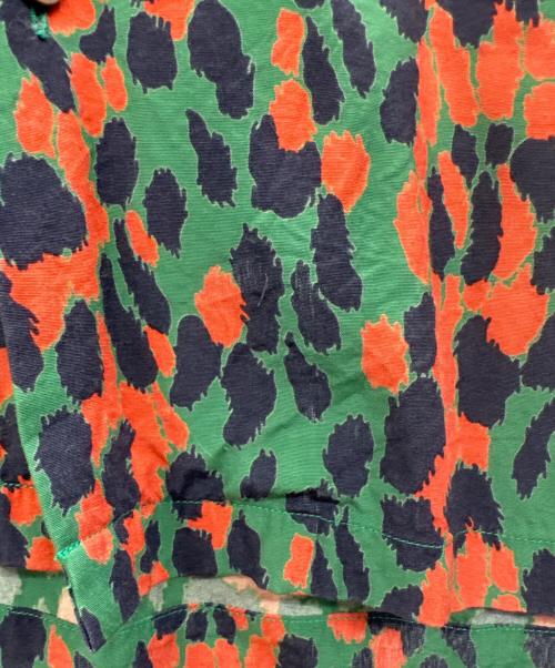 WACKO MARIA（ワコマリア）WACKO MARIA (ワコマリア) LEOPARD HAWAIIAN SHIRT グリーン×レッド サイズ:Mの古着・服飾アイテム