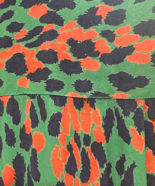 WACKO MARIA（ワコマリア）WACKO MARIA (ワコマリア) LEOPARD HAWAIIAN SHIRT グリーン×レッド サイズ:Mの古着・服飾アイテム