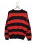 FTW-FOR THE WEEKEND- (エフティダブリュー フォーザウィークエンド) 厚手ニット レッド×ブラック サイズ:L：4000円