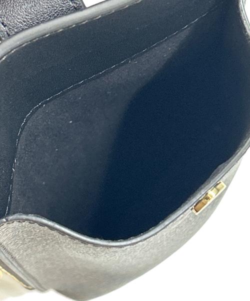 COACH（コーチ）COACH (コーチ) ショルダーポーチ ブラック×ブラウンの古着・服飾アイテム