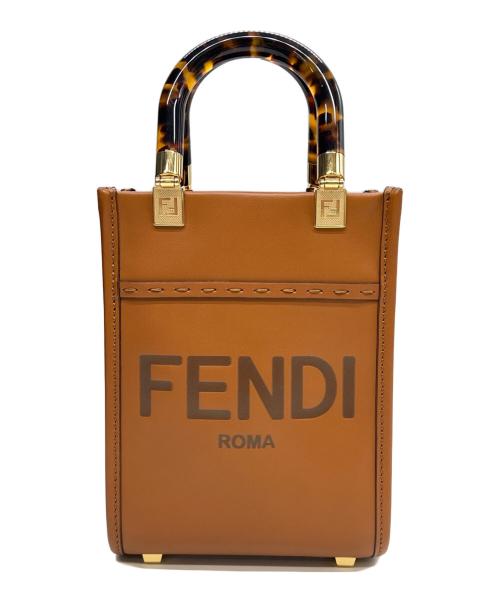 FENDI（フェンディ）FENDI (フェンディ) MINI SUNSHINE SHOPPER ブラウンの古着・服飾アイテム