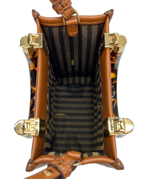 FENDI（フェンディ）FENDI (フェンディ) MINI SUNSHINE SHOPPER ブラウンの古着・服飾アイテム