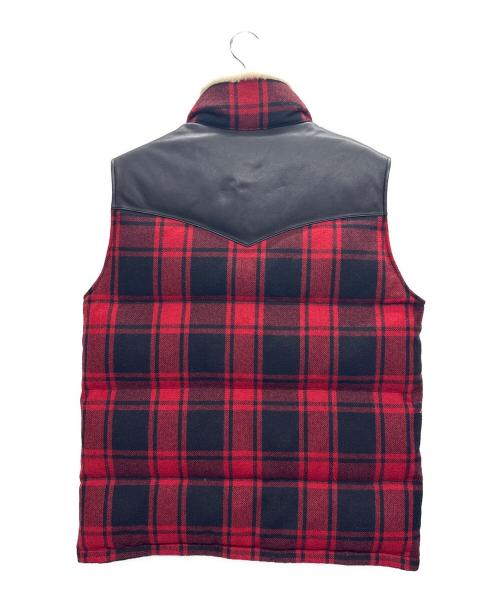 Ron Herman（ロンハーマン）Ron Herman (ロンハーマン) コンチョボタンダウンベスト レッド サイズ:Lの古着・服飾アイテム