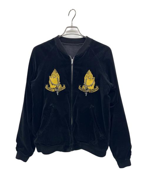 RUDE GALLERY（ルードギャラリー）RUDE GALLERY (ルードギャラリー) ベロアジャケット ブラック サイズ:3の古着・服飾アイテム