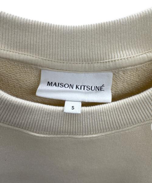 maison kitsune（メゾンキツネ）maison kitsune (メゾンキツネ) スウェット ベージュ サイズ:Sの古着・服飾アイテム
