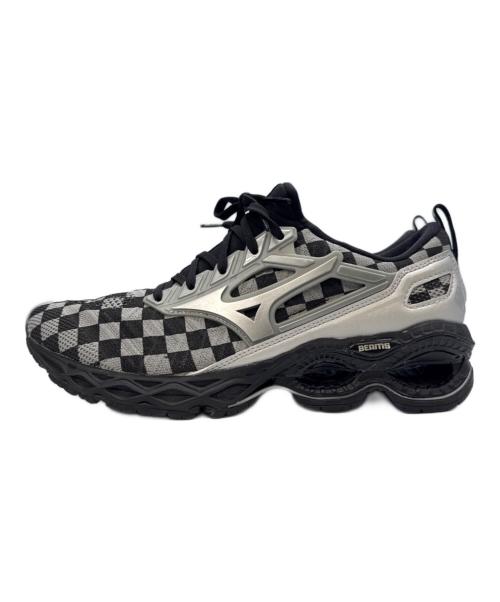 MIZUNO（ミズノ）MIZUNO (ミズノ) BEAMS (ビームス) WAVE CREATION WAVEKNIT BEAMS グレー×ブラック サイズ:27の古着・服飾アイテム
