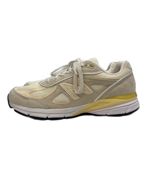 NEW BALANCE（ニューバランス）NEW BALANCE (ニューバランス) stussy (ステューシー) 990V4 Stussy Cream ベージュ サイズ:27.5の古着・服飾アイテム