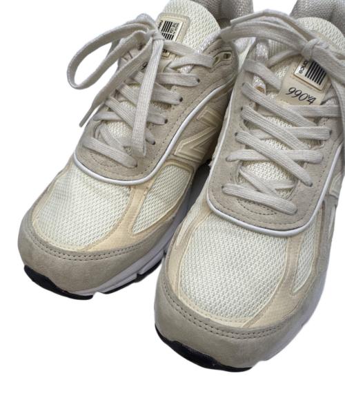NEW BALANCE（ニューバランス）NEW BALANCE (ニューバランス) stussy (ステューシー) 990V4 Stussy Cream ベージュ サイズ:27.5の古着・服飾アイテム
