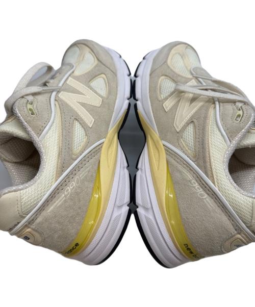 NEW BALANCE（ニューバランス）NEW BALANCE (ニューバランス) stussy (ステューシー) 990V4 Stussy Cream ベージュ サイズ:27.5の古着・服飾アイテム