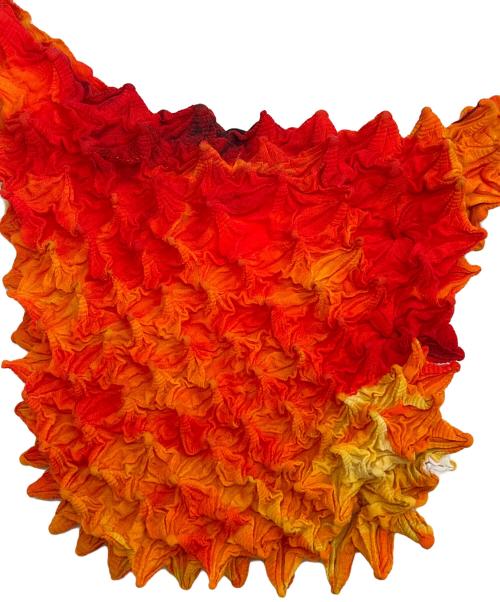 masu（エムエーエスユー）masu (エムエーエスユー) ポップコーンショルダーバッグ オレンジの古着・服飾アイテム