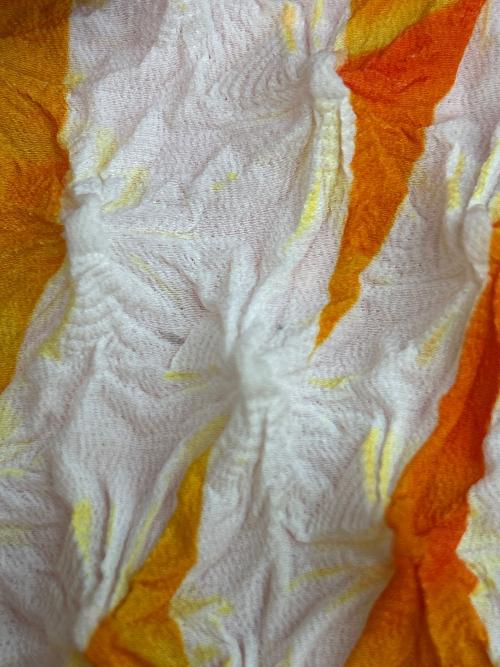 masu（エムエーエスユー）masu (エムエーエスユー) ポップコーンショルダーバッグ オレンジの古着・服飾アイテム